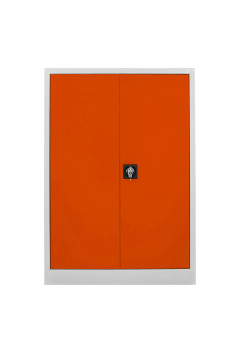 Demir Dolap Ofis 130 luk Dosya Dolabı Gri-Turuncu