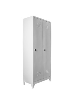 Demir Dolap Ofis 2 li Standart Soyunma Dolabı Gri