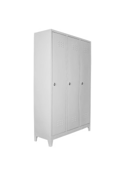 Demir Dolap Ofis 3 lü Eko Soyunma Dolabı Gri