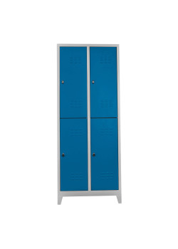 Demir Dolap Ofis 4 lü Eko Soyunma Gri-Mavi
