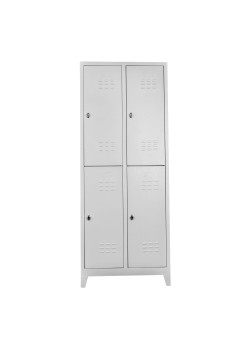 Demir Dolap Ofis 4 lü Standart Soyunma Dolabı Gri