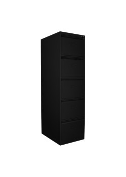 Demir Dolap Ofis 5 li Klasör Dolabı Siyah