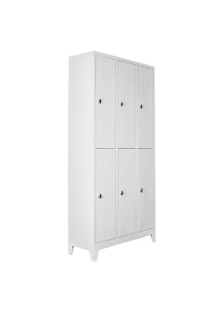 Demir Dolap Ofis 6 Lı Eko Soyunma Dolabı Gri