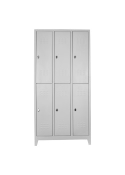 Demir Dolap Ofis 6 Lı Eko Soyunma Dolabı Gri