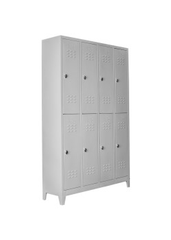 Demir Dolap Ofis 8 li Soyunma Dolabı Gri