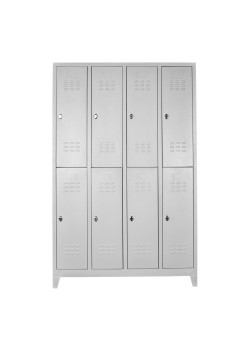 Demir Dolap Ofis 8 li Soyunma Dolabı Gri