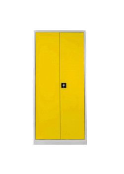 Demir Dolap Ofis Temizlik Dolabı Gri-Sarı Demir Dolap Ofis Temizlik Dolabı Gri-Sarı