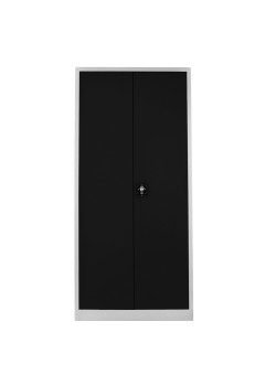 Demir Dolap Ofis Temizlik Dolabı Gri-Siyah Demir Dolap Ofis Temizlik Dolabı Gri-Siyah